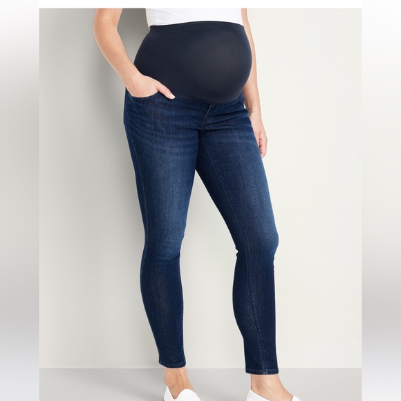 Old Navy Maternity Full Panel Tall Skinny Jeans - Picture 3 of 8